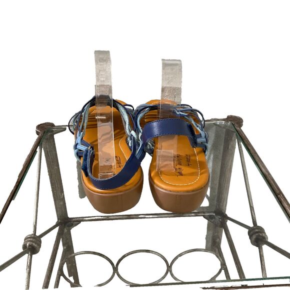 Coldwater Creek Wedge Sandals women’s size 11 Blue walk with me - Picture 4 of 12